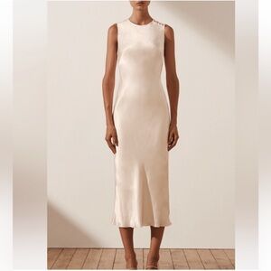 Shona Joy Bias Sleeveless Midi Dress Size 4 like new bridesmaid Anthropologie